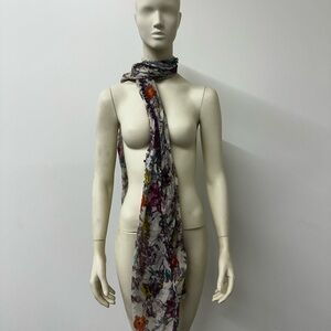 Floral Print Scarf - Multicolor